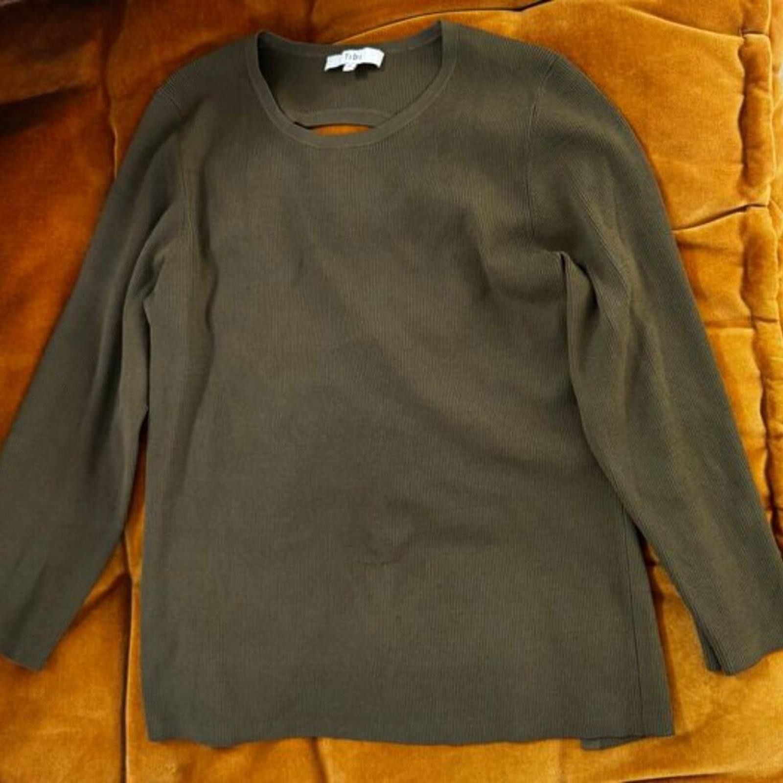 Tobias Birk Nielsen Tibi Giselle Stretch Sweater Circle Openback Pullover Size XL / US 12-14 / IT 48-50 - 1 Thumbnail