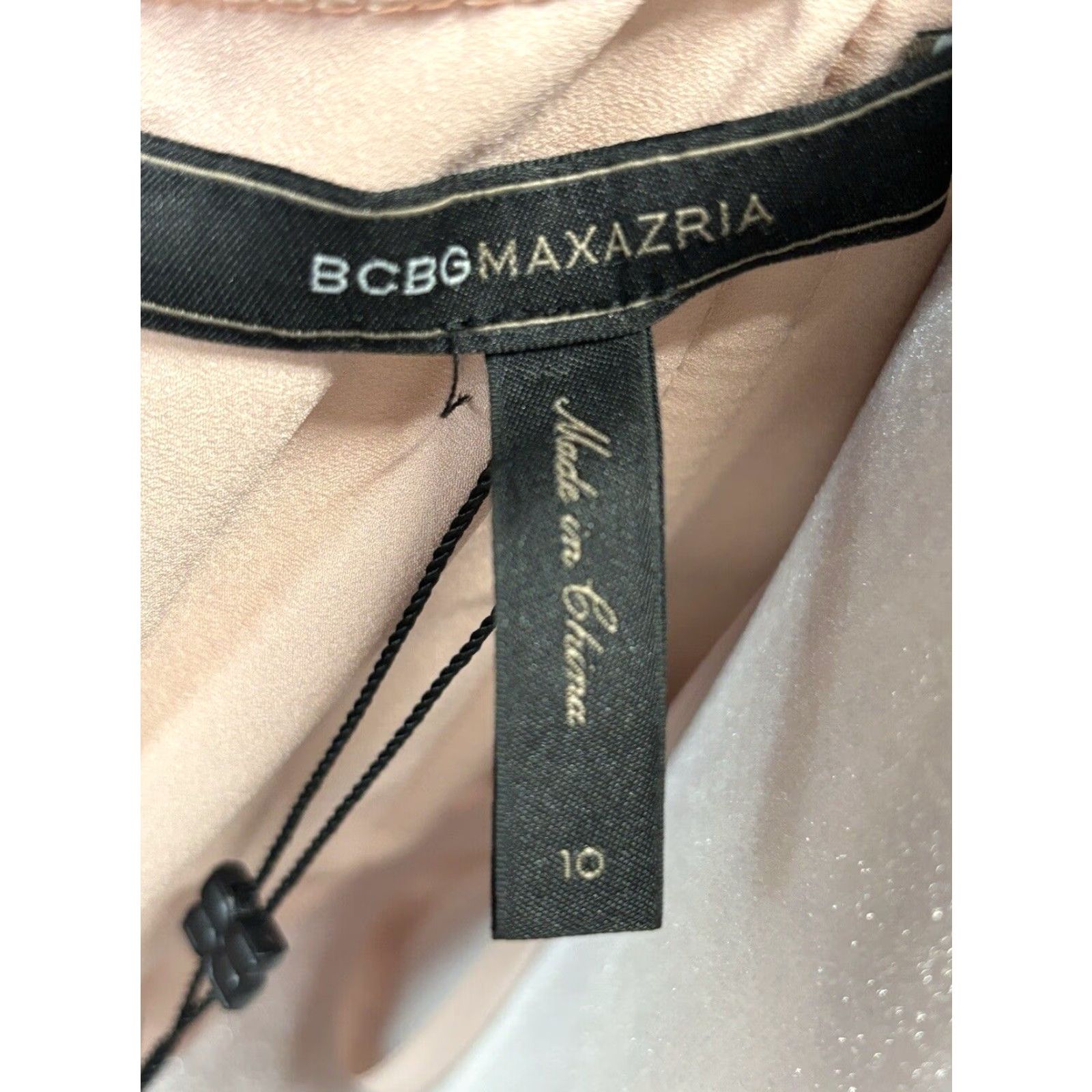 Bcbgmaxazria BCBG MAXAZRIA Emily Rosette Dress Women's Size 10 Blush Pink Silk Chiffon Cocktail Party Size L / US 10 / IT 46 - 6 Thumbnail