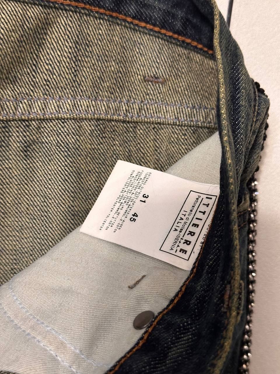 Versace × Vintage 2006 Versace Y2k “Crystals” Faded Denim Pants Size US 31 - 8 Thumbnail