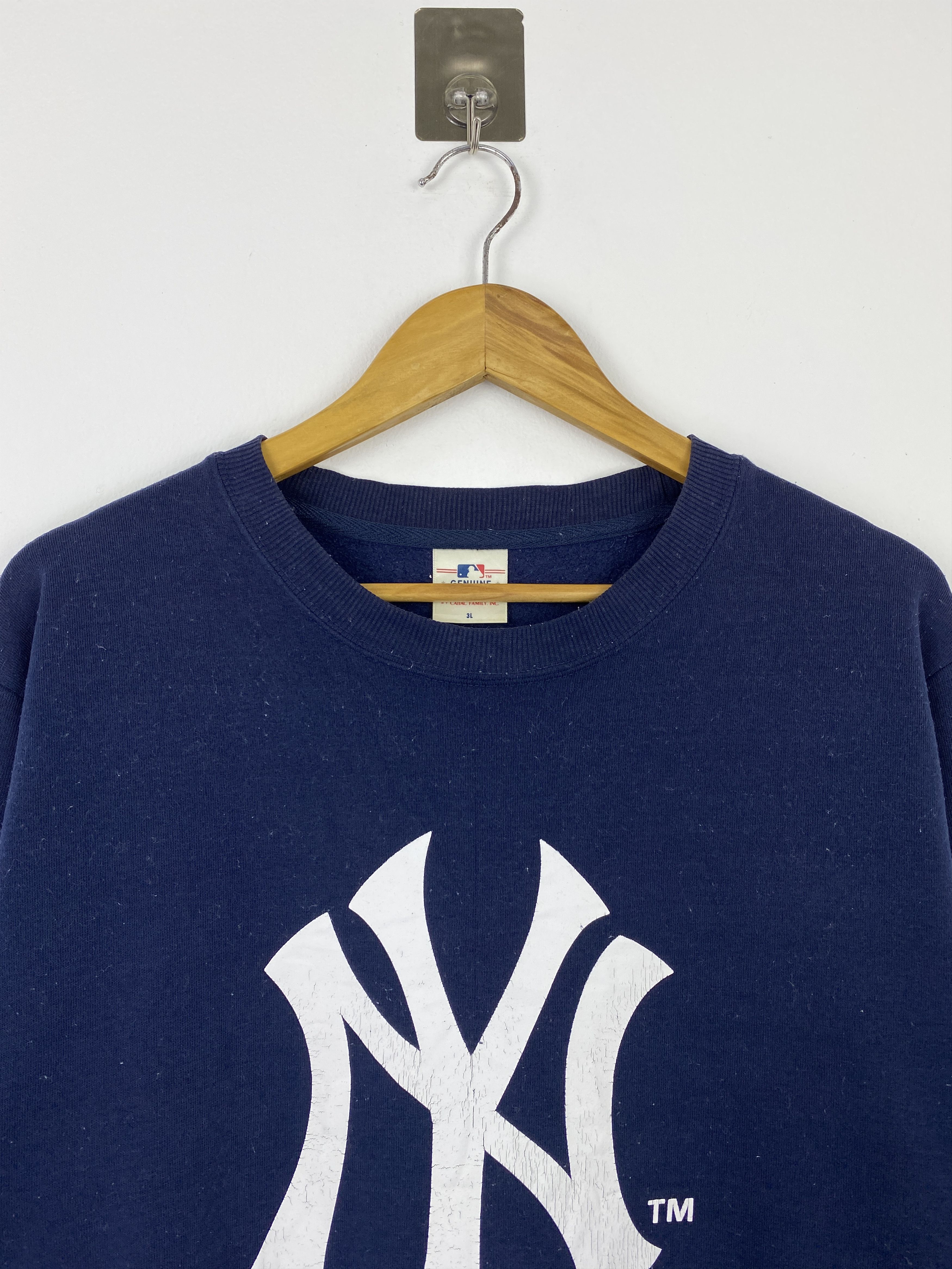 MLB Vintage MLB NY Yankees Navy Blue Sweatshirt 3L BP0027 Size US XXL / EU 58 / 5 - 2 Thumbnail