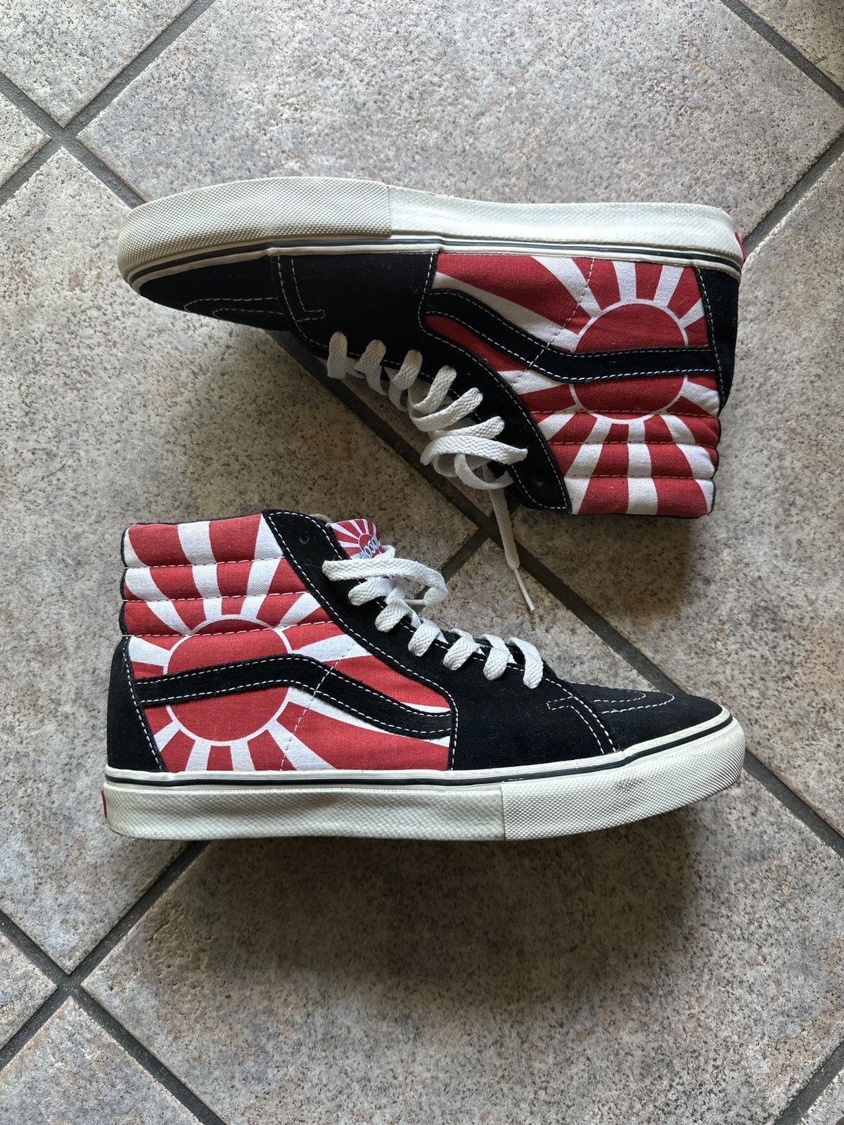 image of Vans Skate-Hi X Hosoi Shoes in Black, Men's (Size 9.5)
