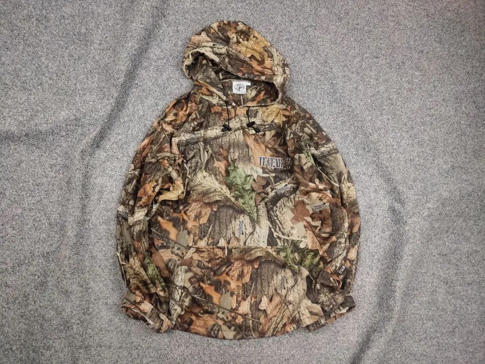 Realtree Vintage Realtree total fishing gear Light Fleece hoodie Y2K Size US L / EU 52-54 / 3 - 1 Thumbnail