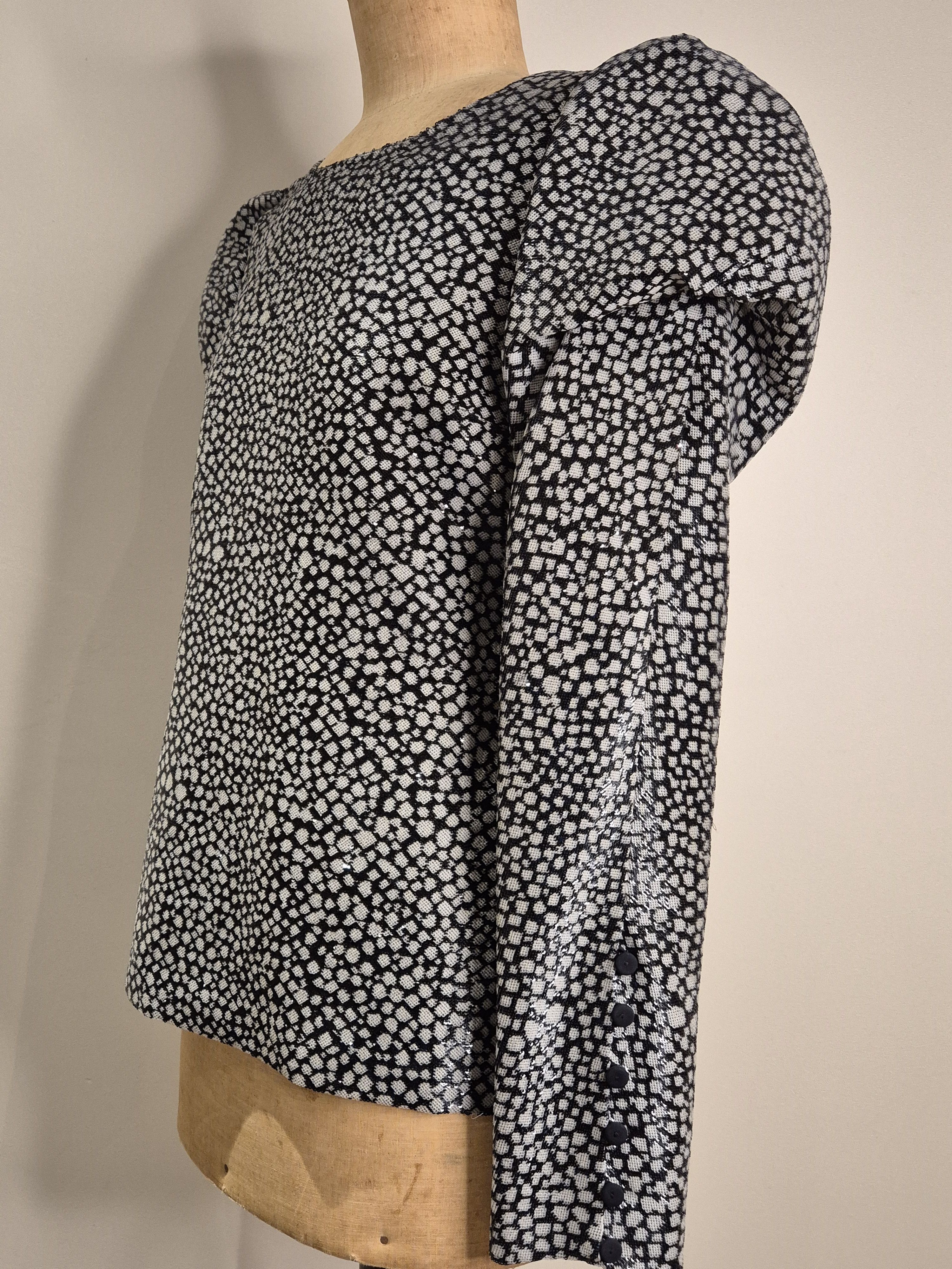 Fendi Fendi microsequinned silk top Size S / US 4 / IT 40 - 3 Thumbnail