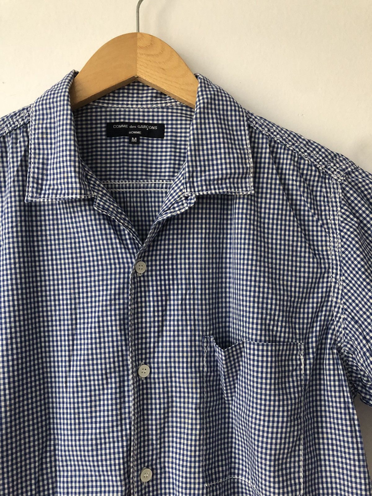 Comme des Garcons Homme Gingham camp shirt Size US M / EU 48-50 / 2 - 2 Thumbnail