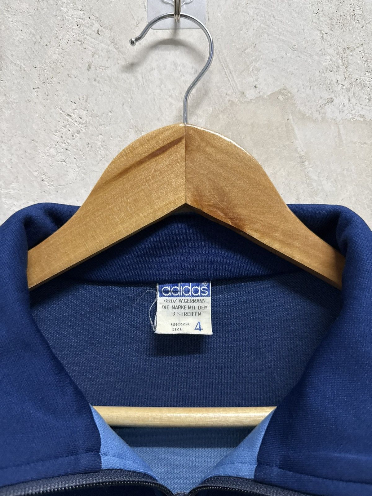 Adidas Vintage 90s Distressed Adidas Trefoil Zip Up Track Jacket Size US M / EU 48-50 / 2 - 5 Thumbnail
