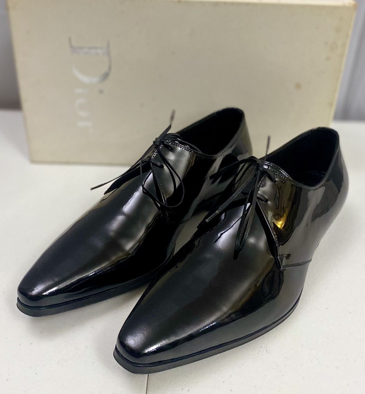 Dior Homme Fall 2008 Black Patent Leather Broken Glass