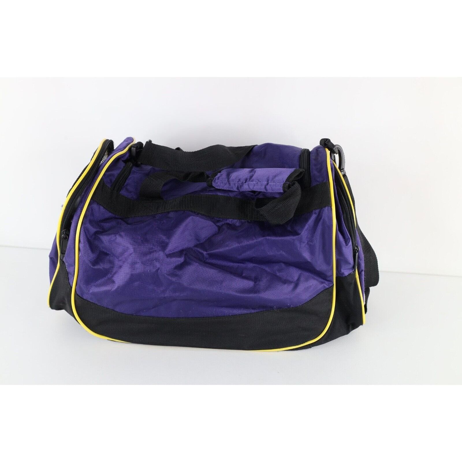 Adidas × Vintage Vintage 90s Adidas Distressed Big Logo Handled Duffel Bag Size ONE SIZE - 6 Thumbnail