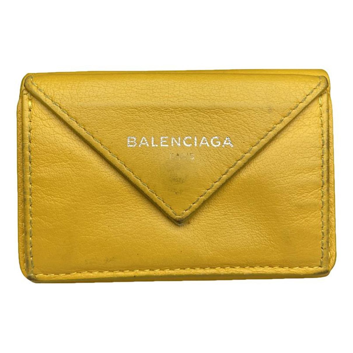 Balenciaga Yellow Leather Wallet Size ONE SIZE - 1 Thumbnail