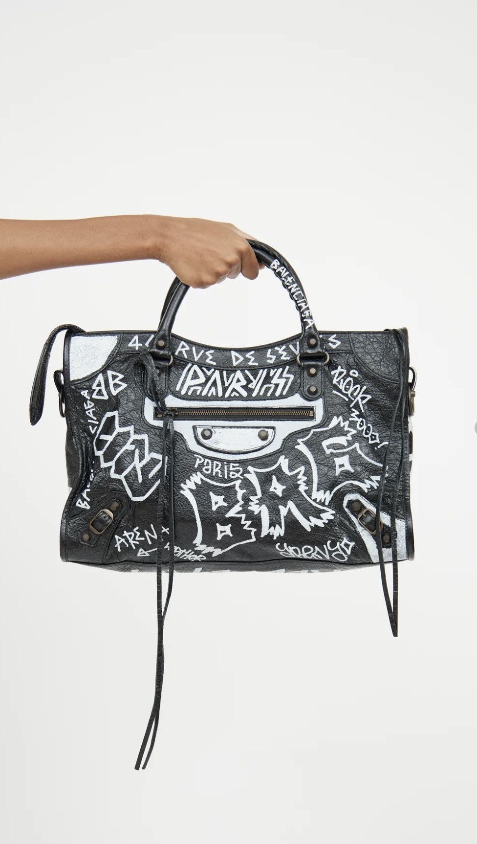 Balenciaga Balenciaga Graffiti City Bag Large Size ONE SIZE - 1 Thumbnail
