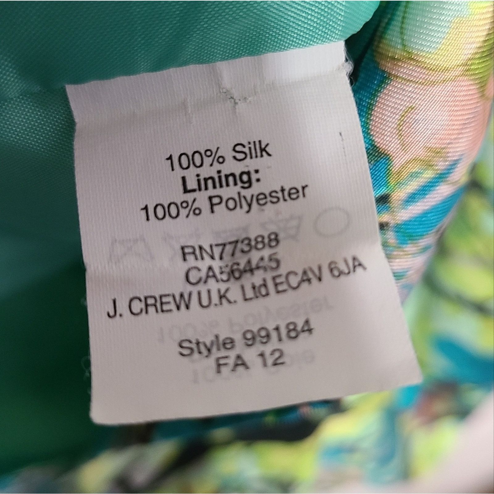 J.Crew J. Crew Sleeveless Silk Green Patterned Dress Size 6 Size M / US 6-8 / IT 42-44 - 3 Thumbnail