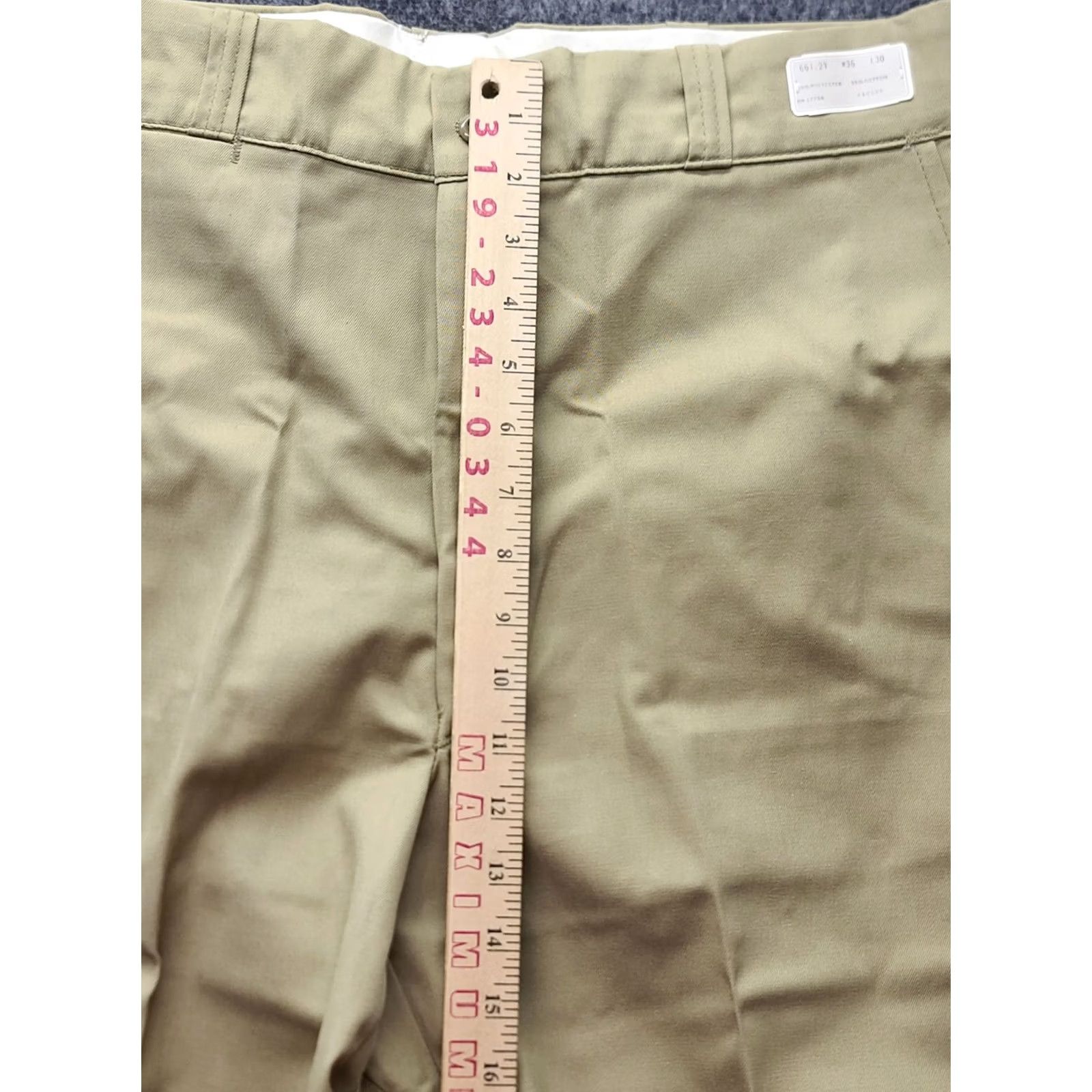 Vintage VINTAGE Key Imperial Pants Mens 36x30 Regular Fit USA 70s Deadstock Beige Cotton Polyester Wide? (Note: ensure only original words used; concise) Size US 36 / EU 52 - 5 Thumbnail