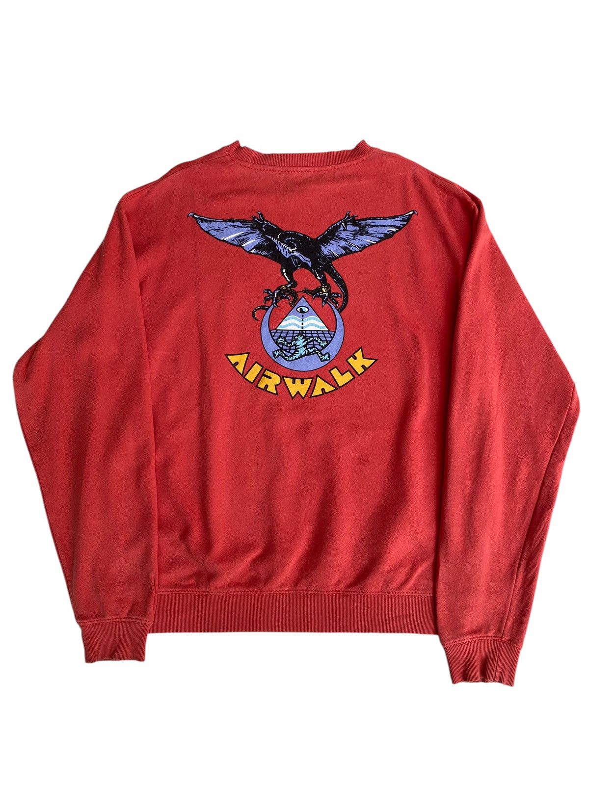 Airwalk × Vintage Vtg Airwalk Printed Sweatshirt Size US L / EU 52-54 / 3 - 1 Thumbnail