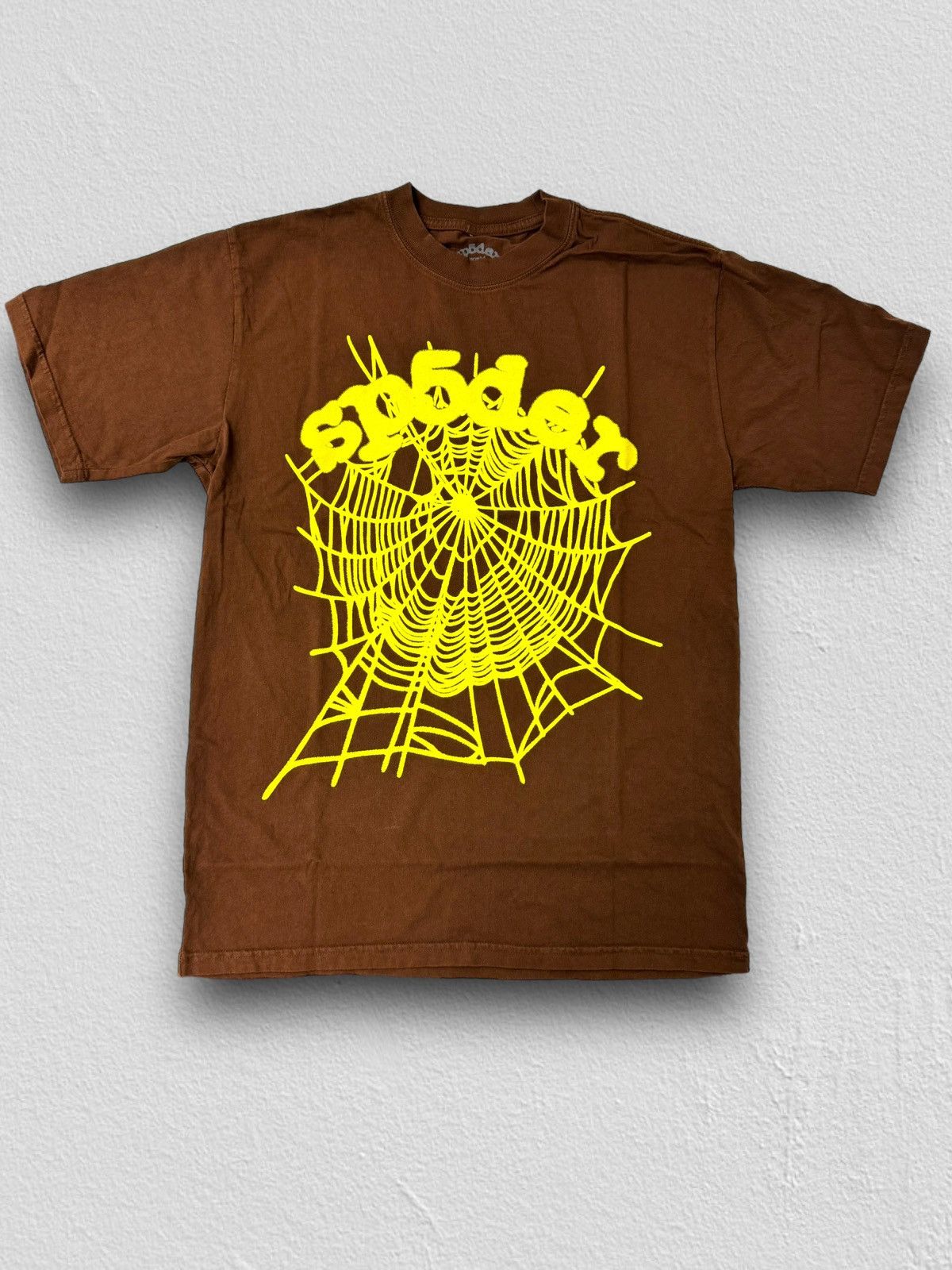 Spider Worldwide Sp5der Spider Worldwide OG Web Tee Brown | Grailed
