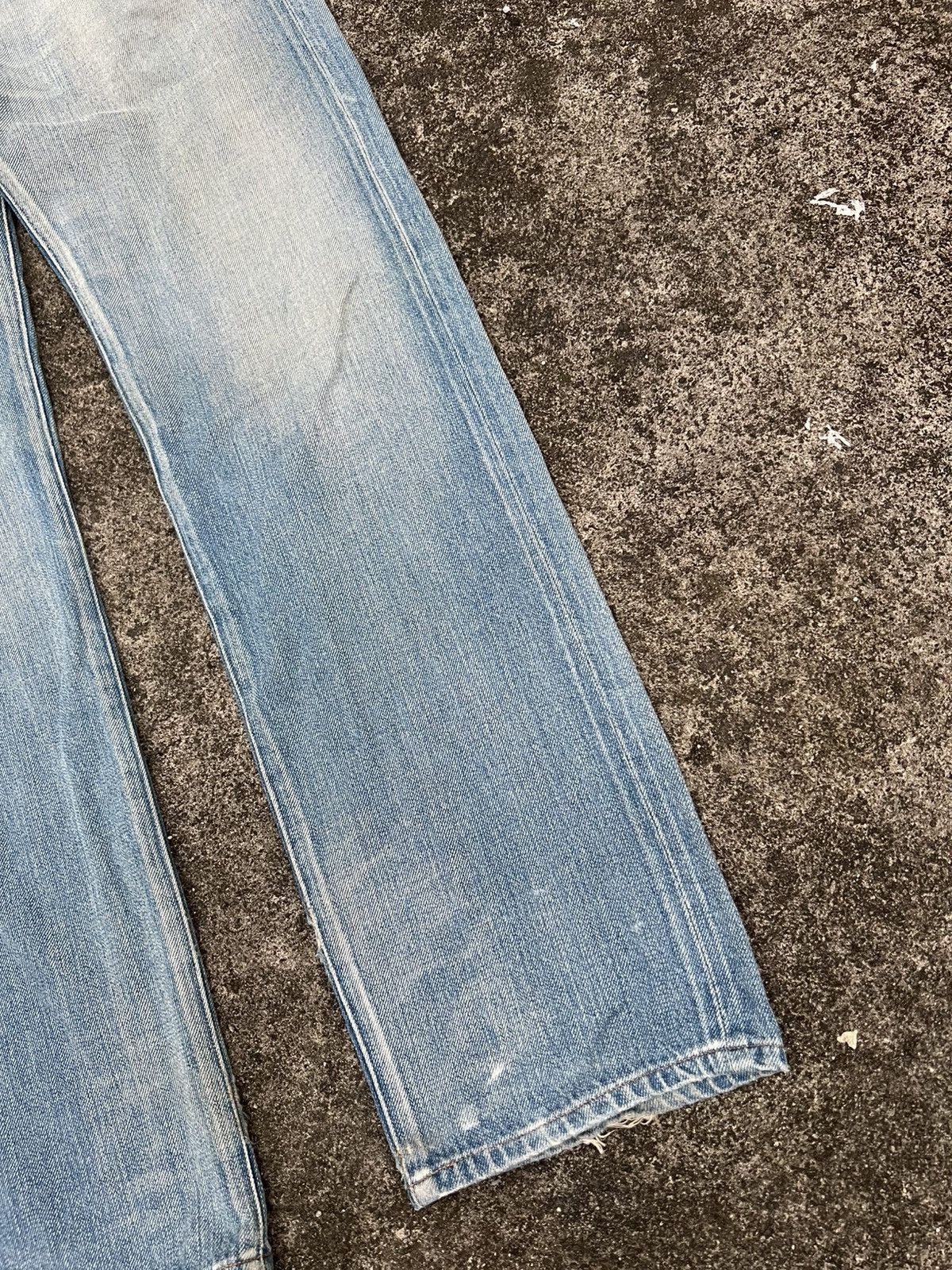 Levi's × Levi's Vintage Clothing VINTAGE LEVIS RED BUTTON NO.7 SELVEDGE DISTRESS JEAN Size US 30 / EU 46 - 4 Thumbnail
