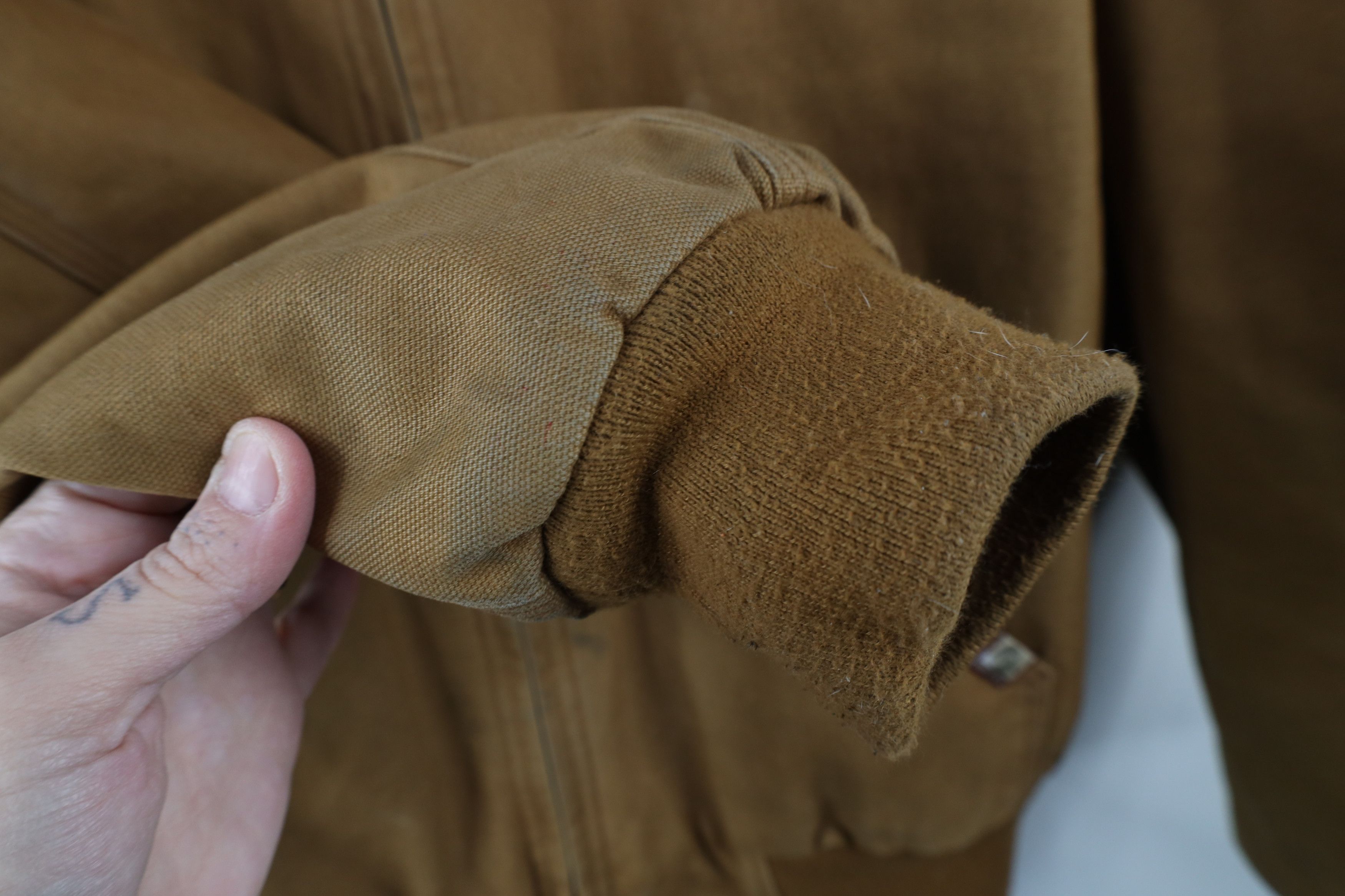 Vintage Vintage Owens Corning Quilted Canvas Full Zip Hooded Jacket Size US XL / EU 56 / 4 - 9 Thumbnail