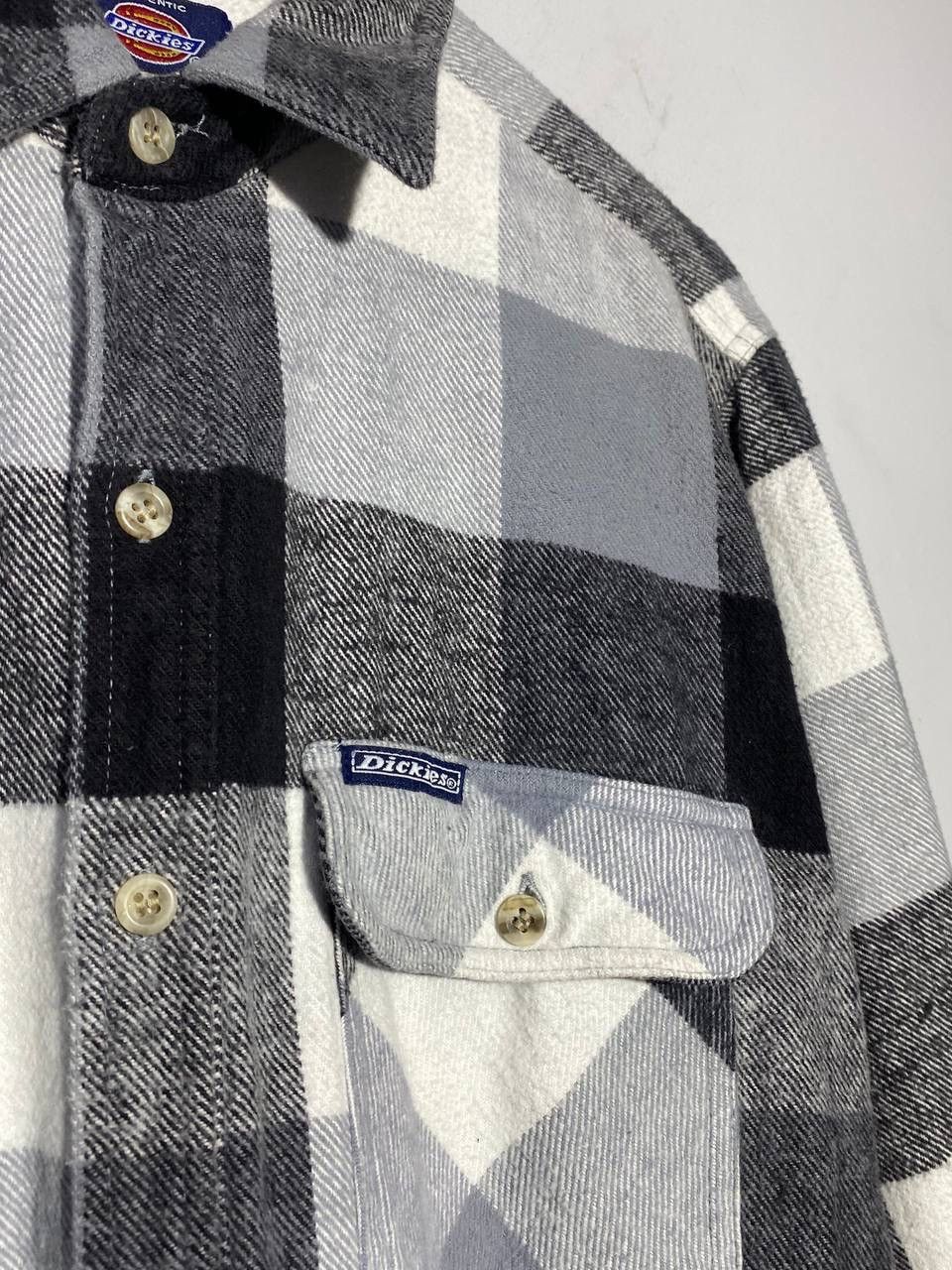 Dickies 🔥 Y2K DICKIES CHECKERED FLANNEL SHIRT GRUNGE WORKWEAR VIBES Size US L / EU 52-54 / 3 - 5 Thumbnail