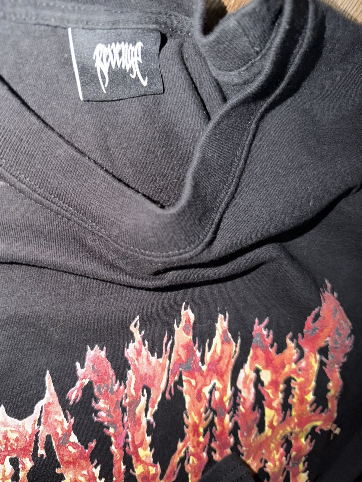 Revenge Revenge inferno flame script tee shirt black men’s medium Size US M / EU 48-50 / 2 - 4 Thumbnail