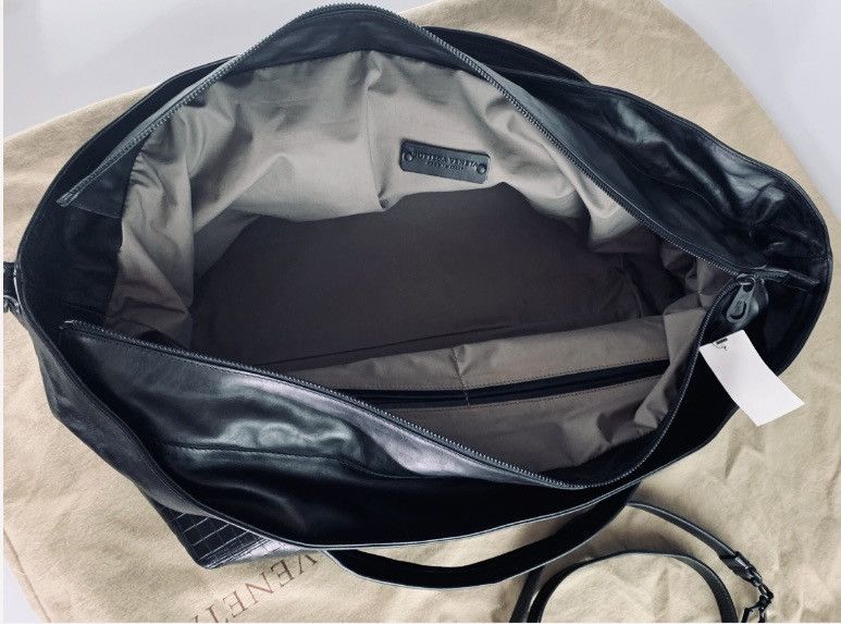 Bottega Veneta BV 🇮🇹 x Tomas Maier black calf panel stitch holdall bag NEW Size ONE SIZE - 6 Thumbnail