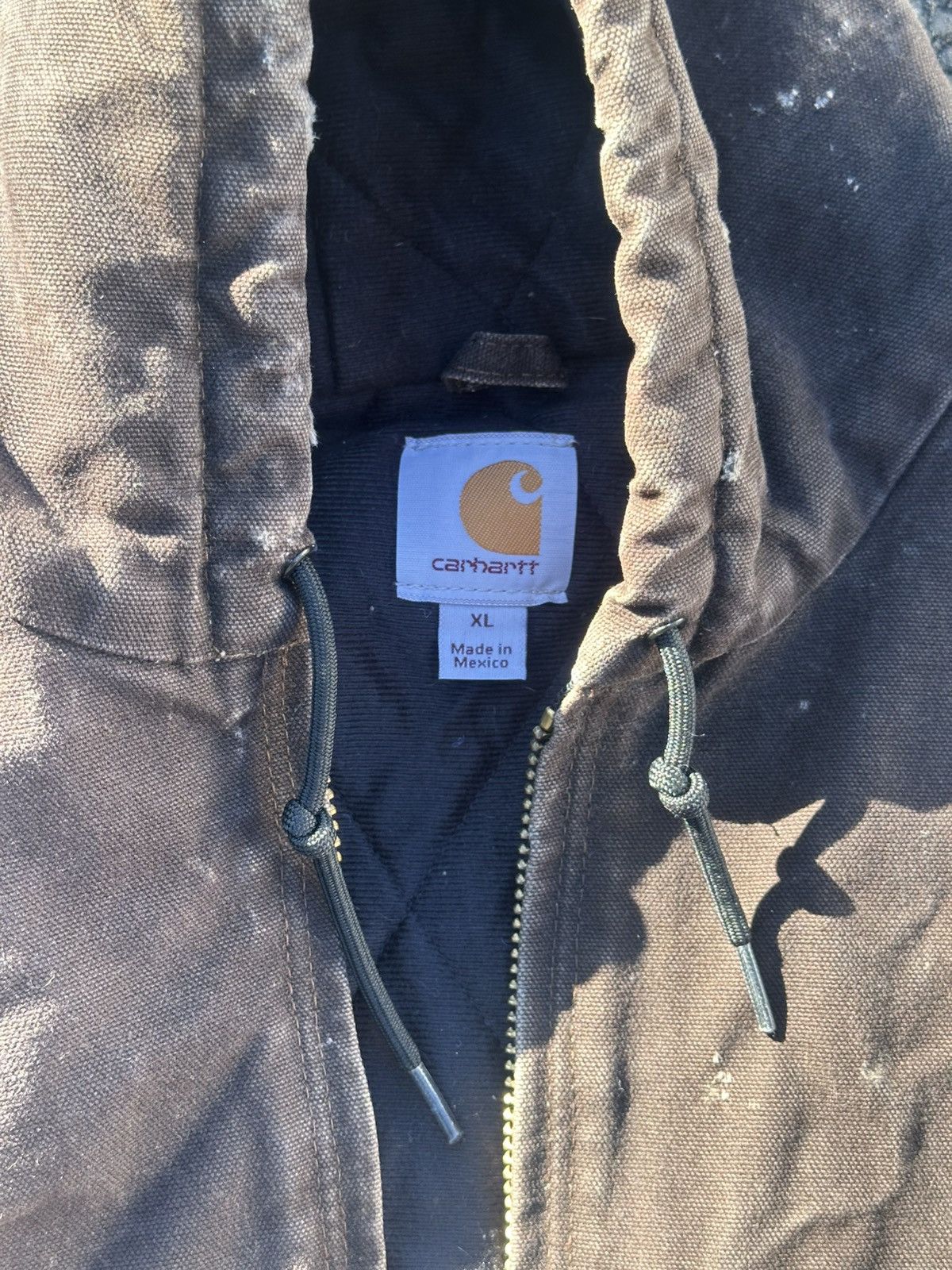 Carhartt XL Thrashed Carhartt Jacket Brown Workwear Faded Size US XL / EU 56 / 4 - 10 Thumbnail