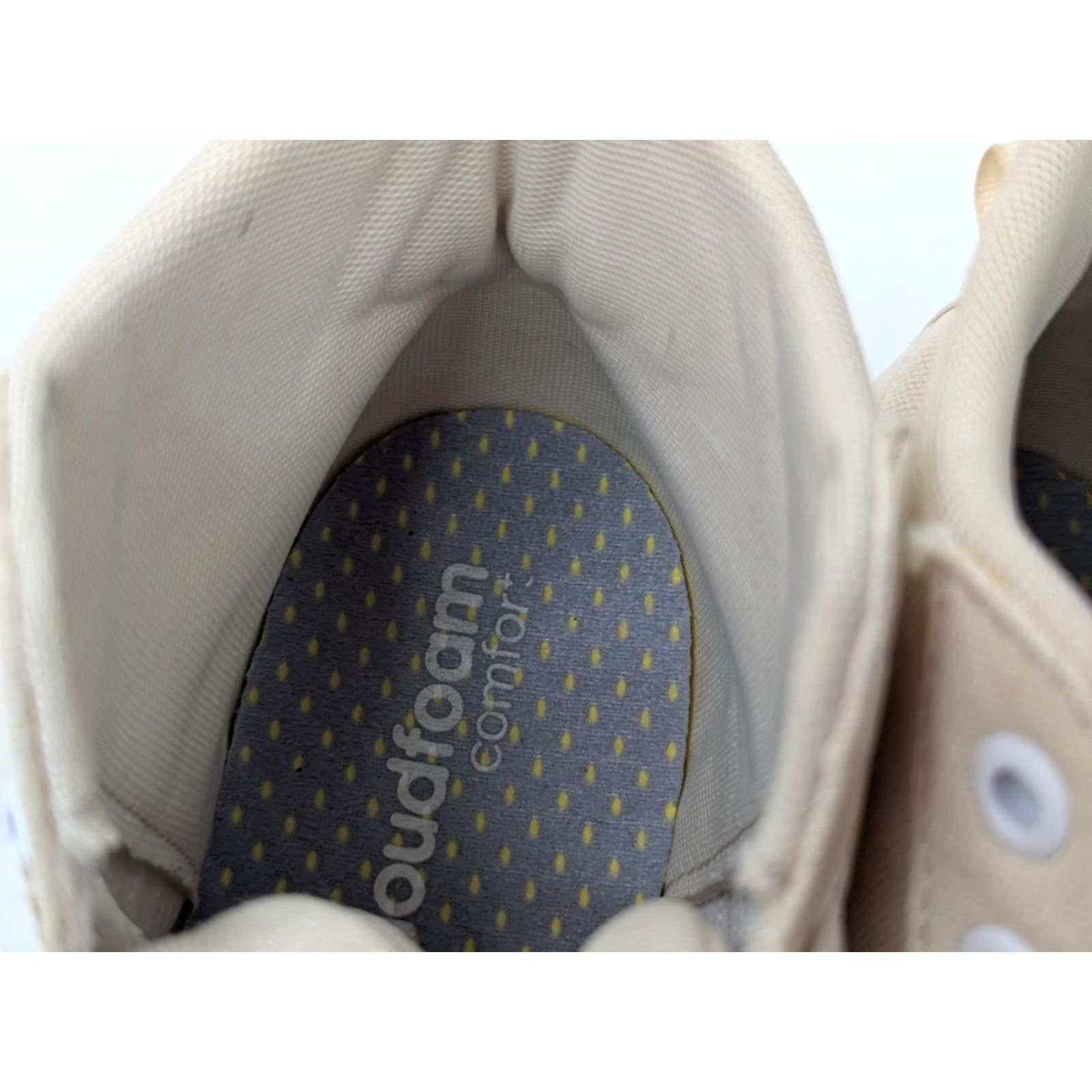 Adidas Adidas Bravada Ivory Canvas Mid Top Sneaker Women 8.5 – Cloudfoam Skate Style, EUC Size M / US 6-8 / IT 42-44 - 6 Thumbnail