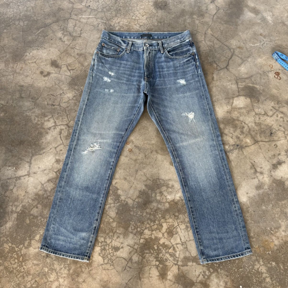 Japanese Brand W34x30 Vintage Japanese Streetwear Faded Denim Jean Size US 34 / EU 50 - 1 Thumbnail