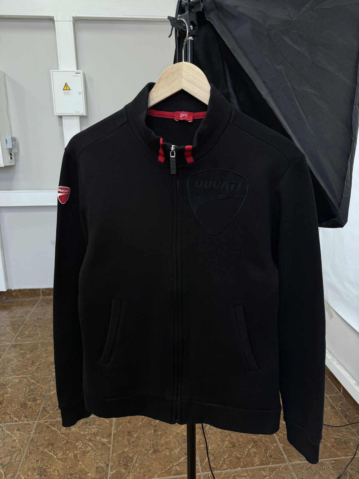 Ducati 🇮🇹 Ducati Moto Racing Track Jacket Zip Sweatshirt Rare Retro Size US M / EU 48-50 / 2 - 1 Thumbnail