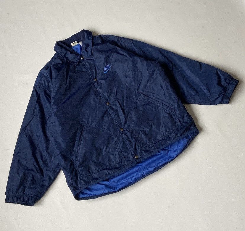 Nike Nike vintage big swoosh button-up bomber jacket Size US L / EU 52-54 / 3 - 3 Thumbnail