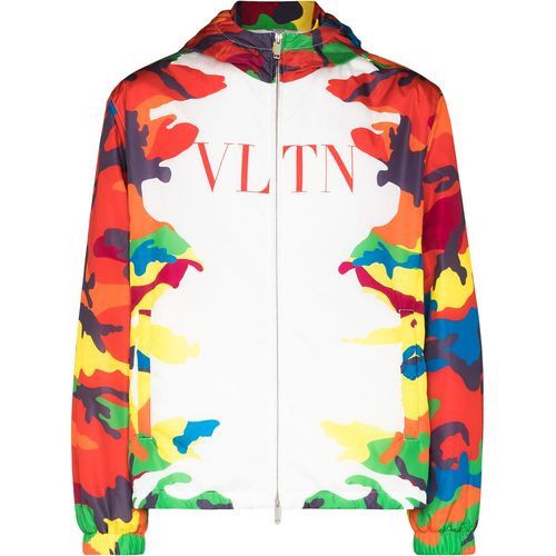 Giovanni Valentino o1y0525 Logo Hooded Jacket in Multicolor Size US M / EU 48-50 / 2 - 1 Thumbnail