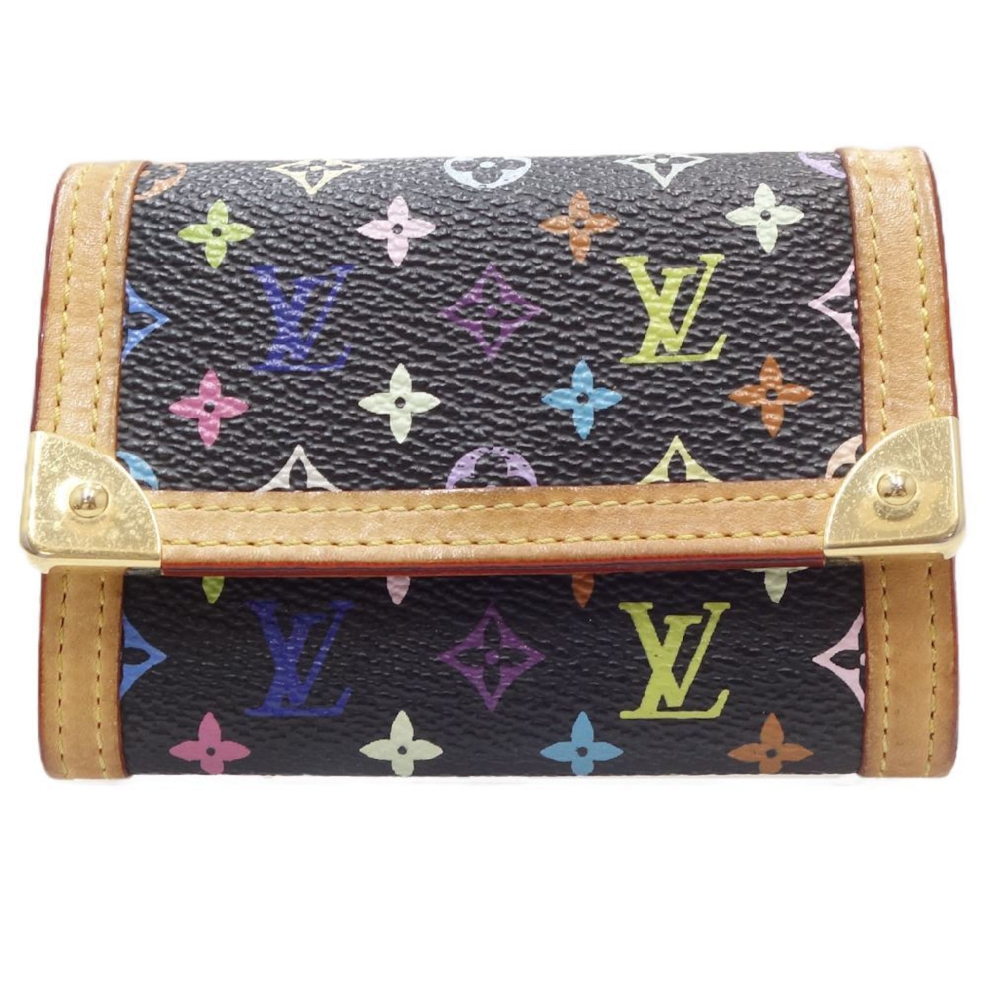 image of Louis Vuitton Portomone Plastic M92656 Coin Case Noir 083714, Women's