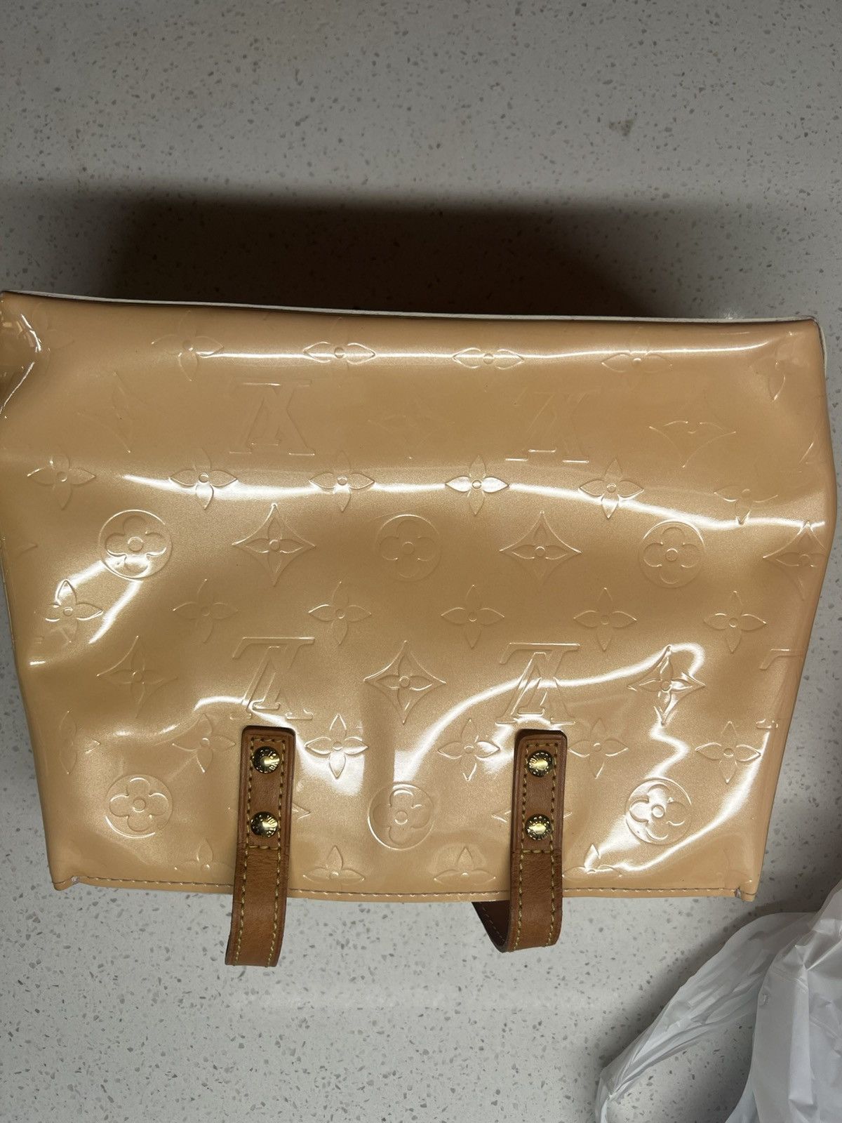 Louis Vuitton Louis Vuitton Vernis Monogram Handbag Yellow Size ONE SIZE - 19 Thumbnail