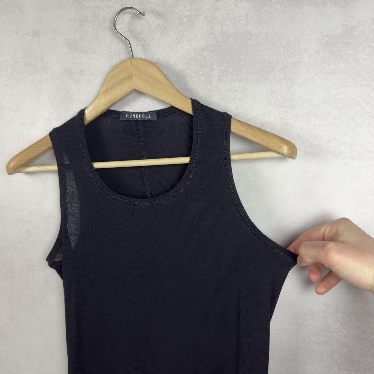Rundholz Rundholz Black Ribbed Sleeveless Top Size S(?) Size S / US 4 / IT 40 - 12 Thumbnail
