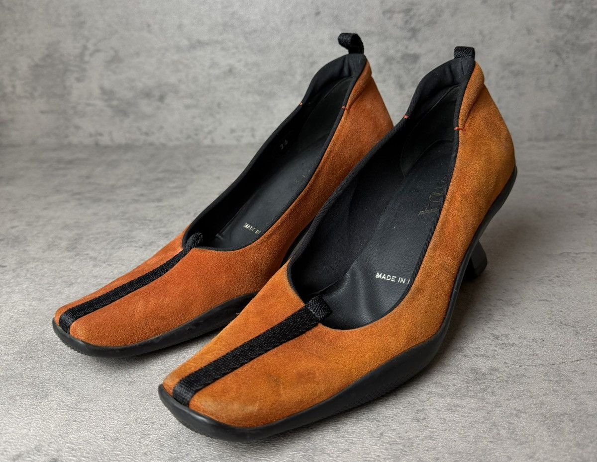 Prada PRADA - FW1999 SUEDE KITTEN HEELS Size US 6 / IT 36 - 7 Thumbnail