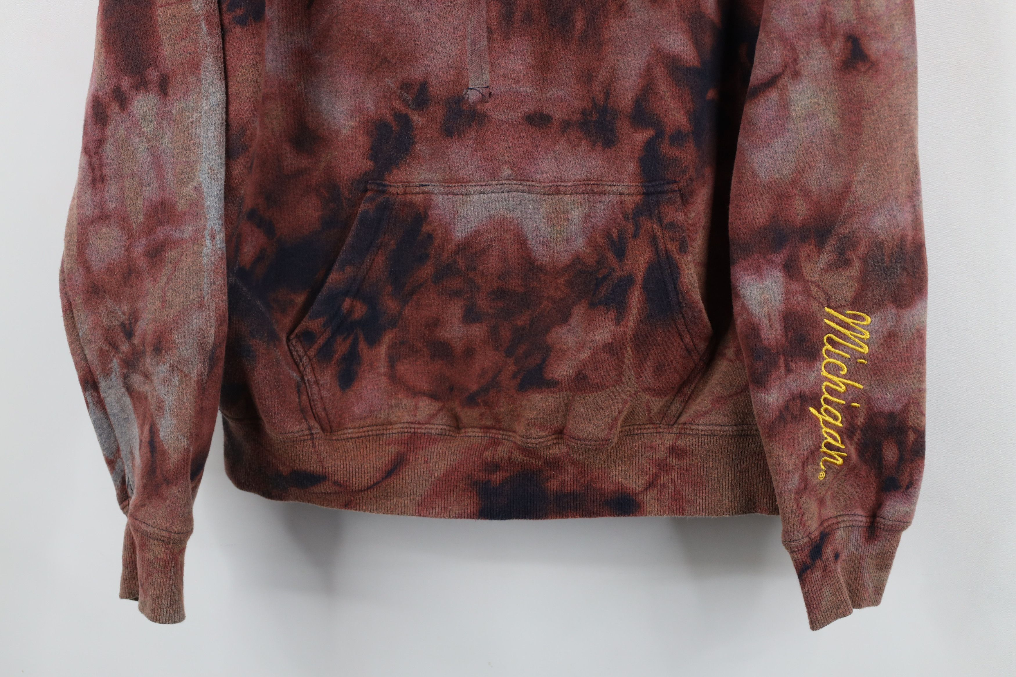 Vintage Vintage Acid Wash Block M University of Michigan Hoodie Size XL / US 12-14 / IT 48-50 - 3 Thumbnail