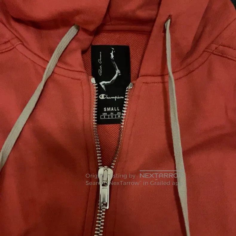 Rick Owens Rick Owens Champion Hoodie in Red Color. Size US S / EU 44-46 / 1 - 4 Thumbnail
