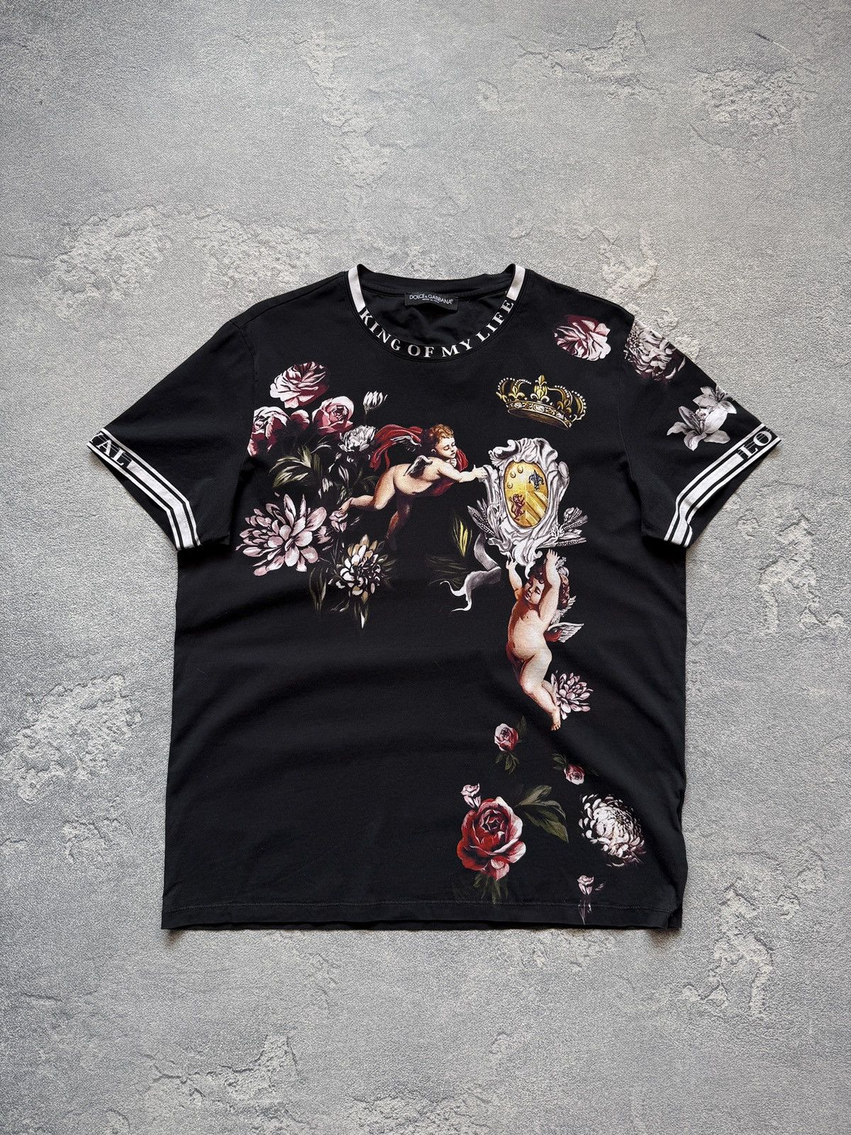 Dolce & Gabbana Dolce&Gabbana King Of My Lyfe T-Shirt Size US M / EU 48-50 / 2 - 1 Thumbnail