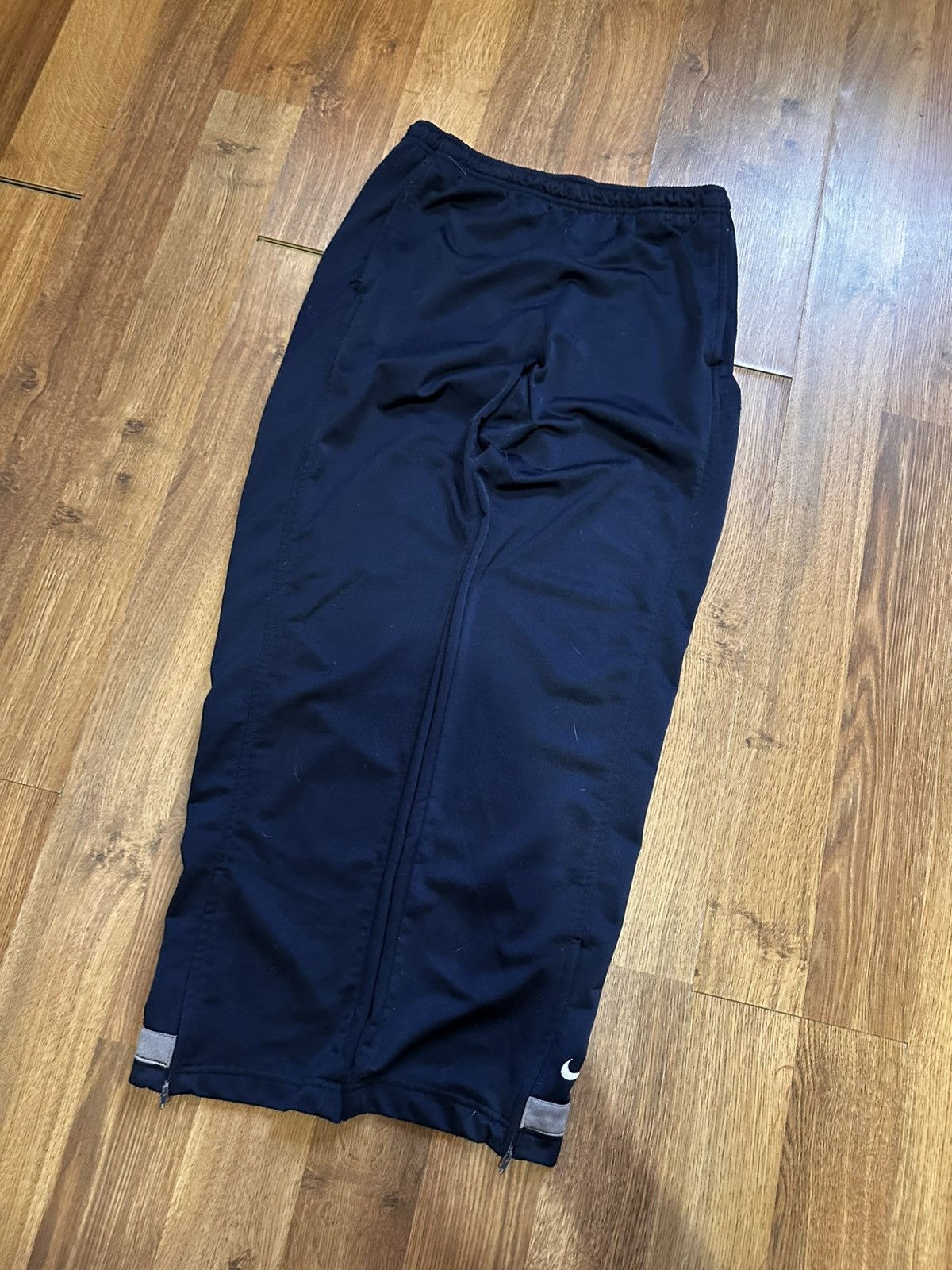 Nike Vintage Nike "Red Tag" Swoosh Track Pants - Navy XL Size US 31 - 4 Thumbnail