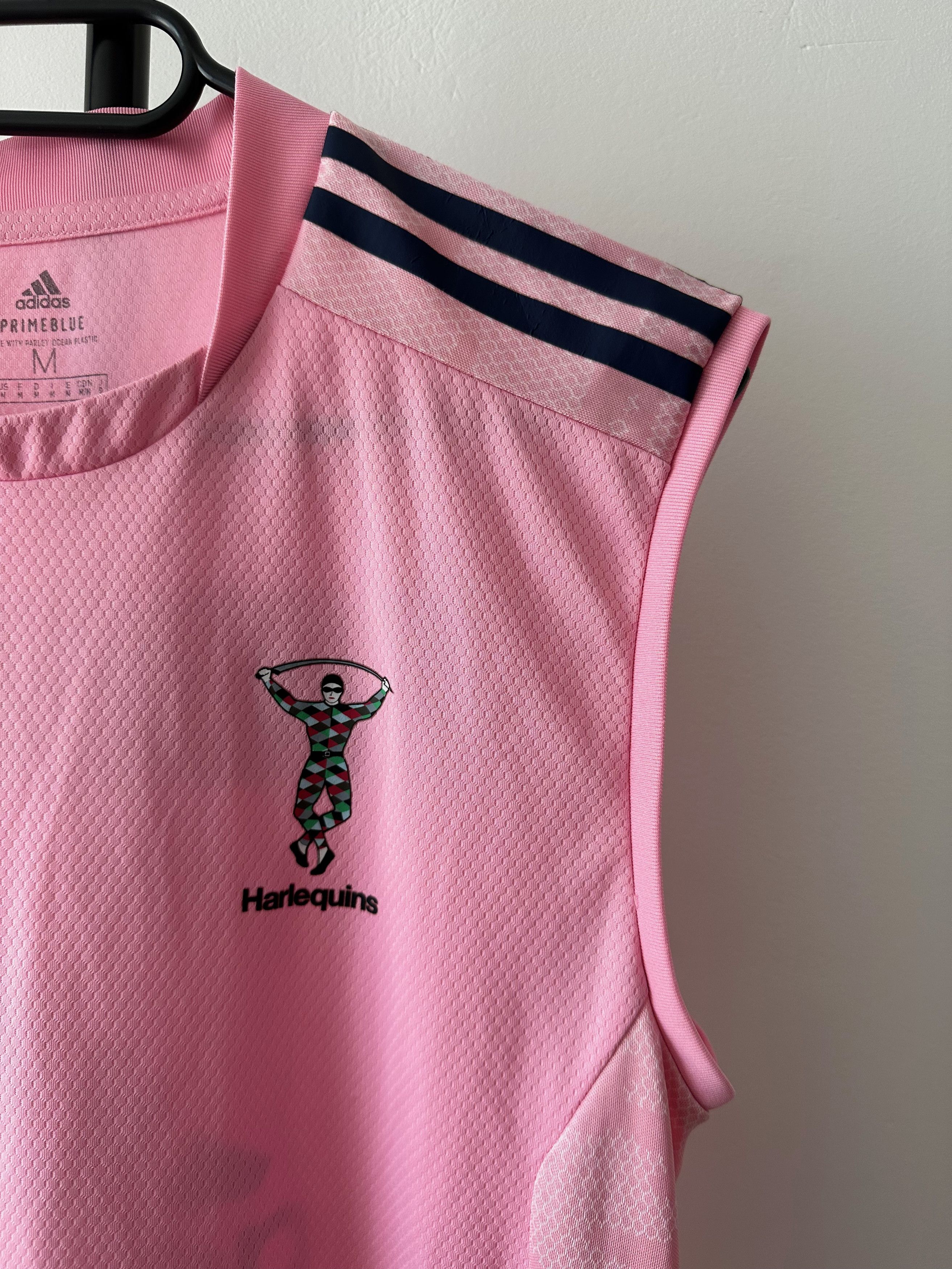 Adidas 2021 Harlequins Adidas Sleeveless Rugby training shirt Size US M / EU 48-50 / 2 - 5 Thumbnail