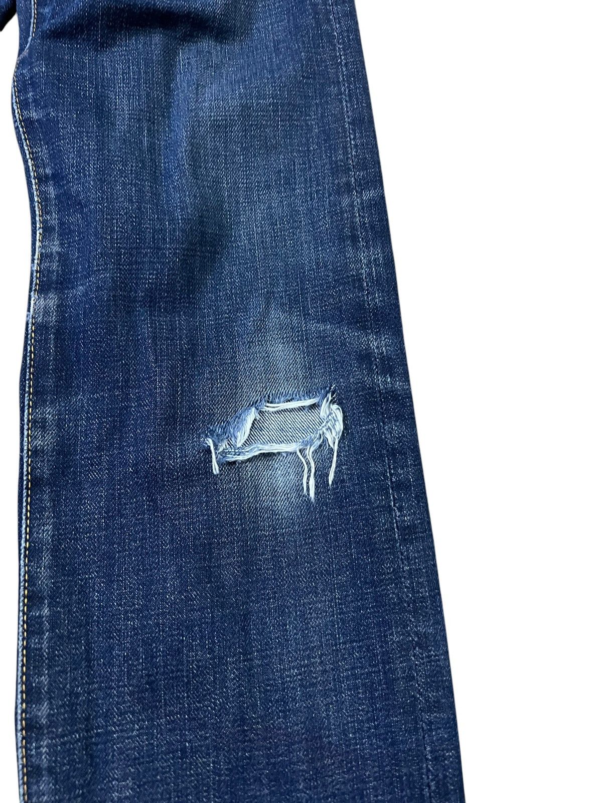 45rpm × If Six Was Nine × Le Grande Bleu (L.G.B.) Vintage 90’s Style 45rpm Distress Jeans Very Rare Size US 28 / EU 44 - 6 Thumbnail