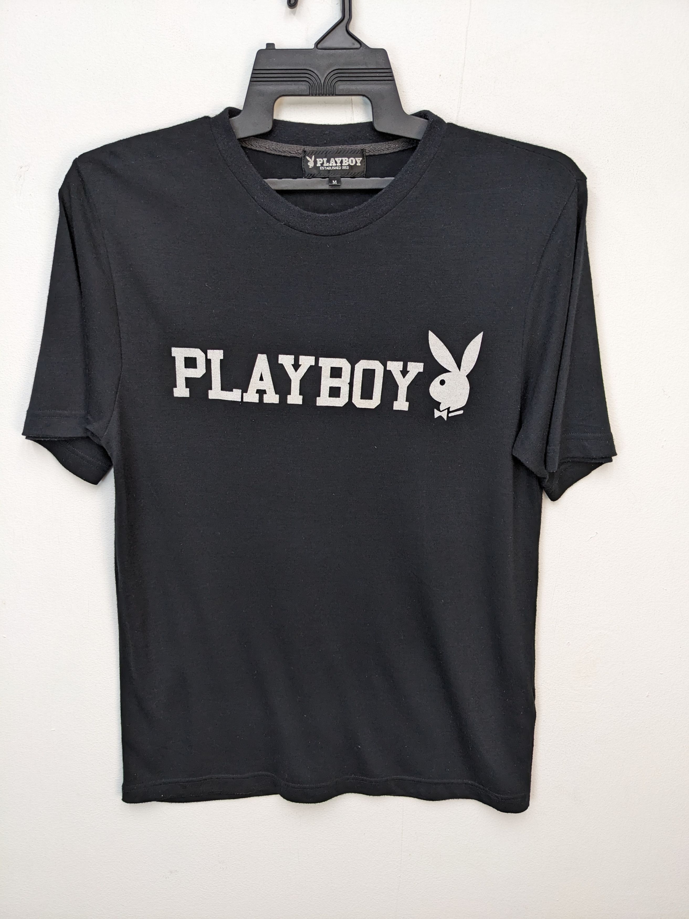 Playboy VINTAGE PLAYBOY BIG LOGO PONY BLACK TSHIRT Size US M / EU 48-50 / 2 - 1 Thumbnail