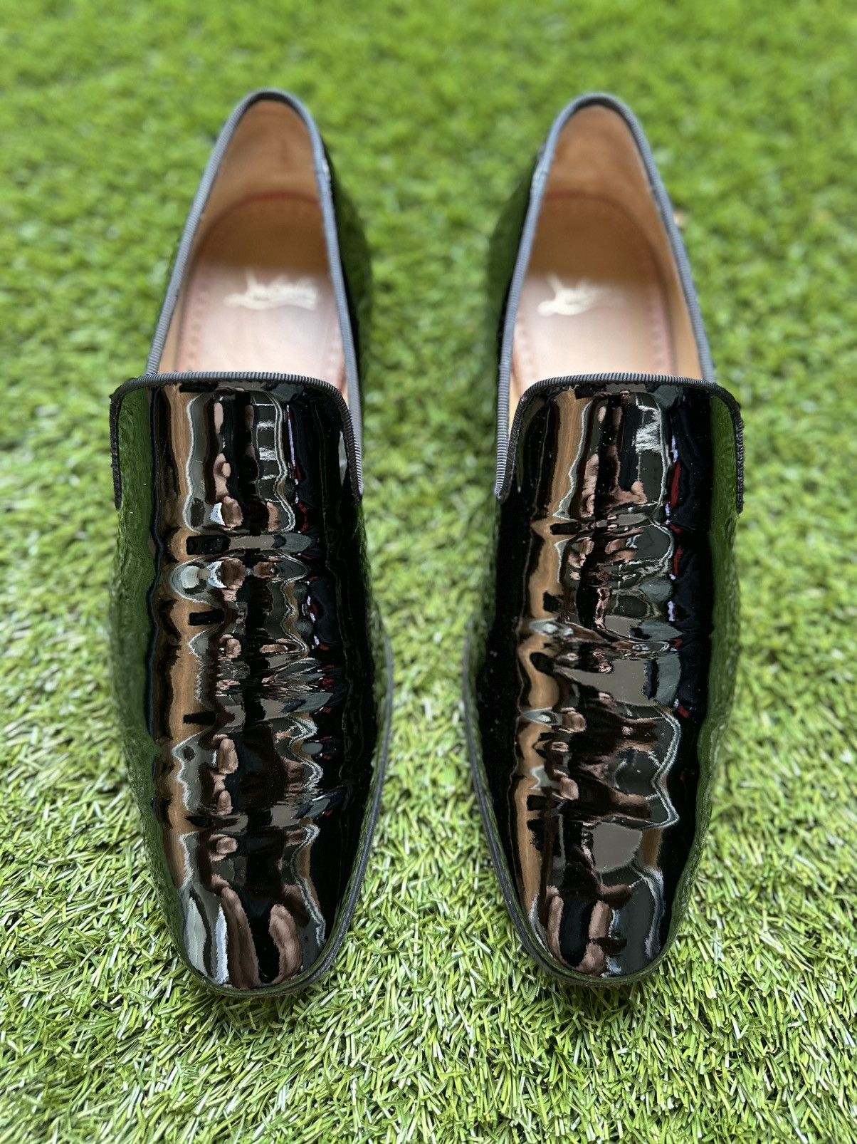Christian Louboutin Christian Louboutin, 40 Dandelion Flat Loafer Patent Black Size US 7 / EU 40 - 3 Thumbnail