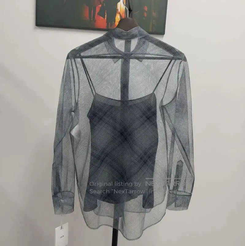 Dior Dior Women's Sheer Long Sleeve Shirt . Size XS / US 0-2 / IT 36-38 - 2 Thumbnail