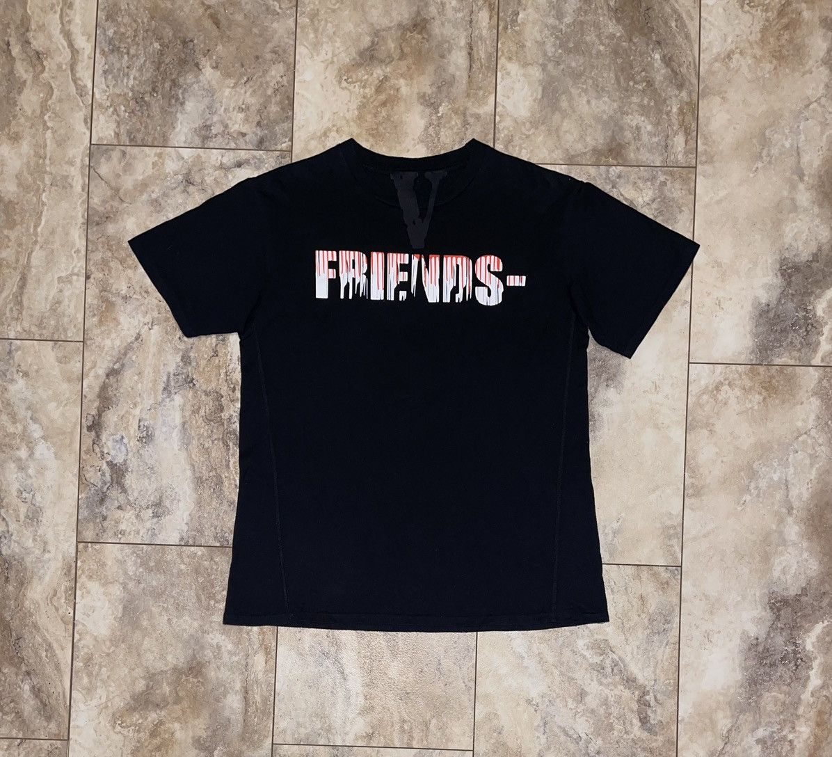 Vlone Vlone Friends - Scissors Tee Black Size Medium Size US M / EU 48-50 / 2 - 1 Thumbnail