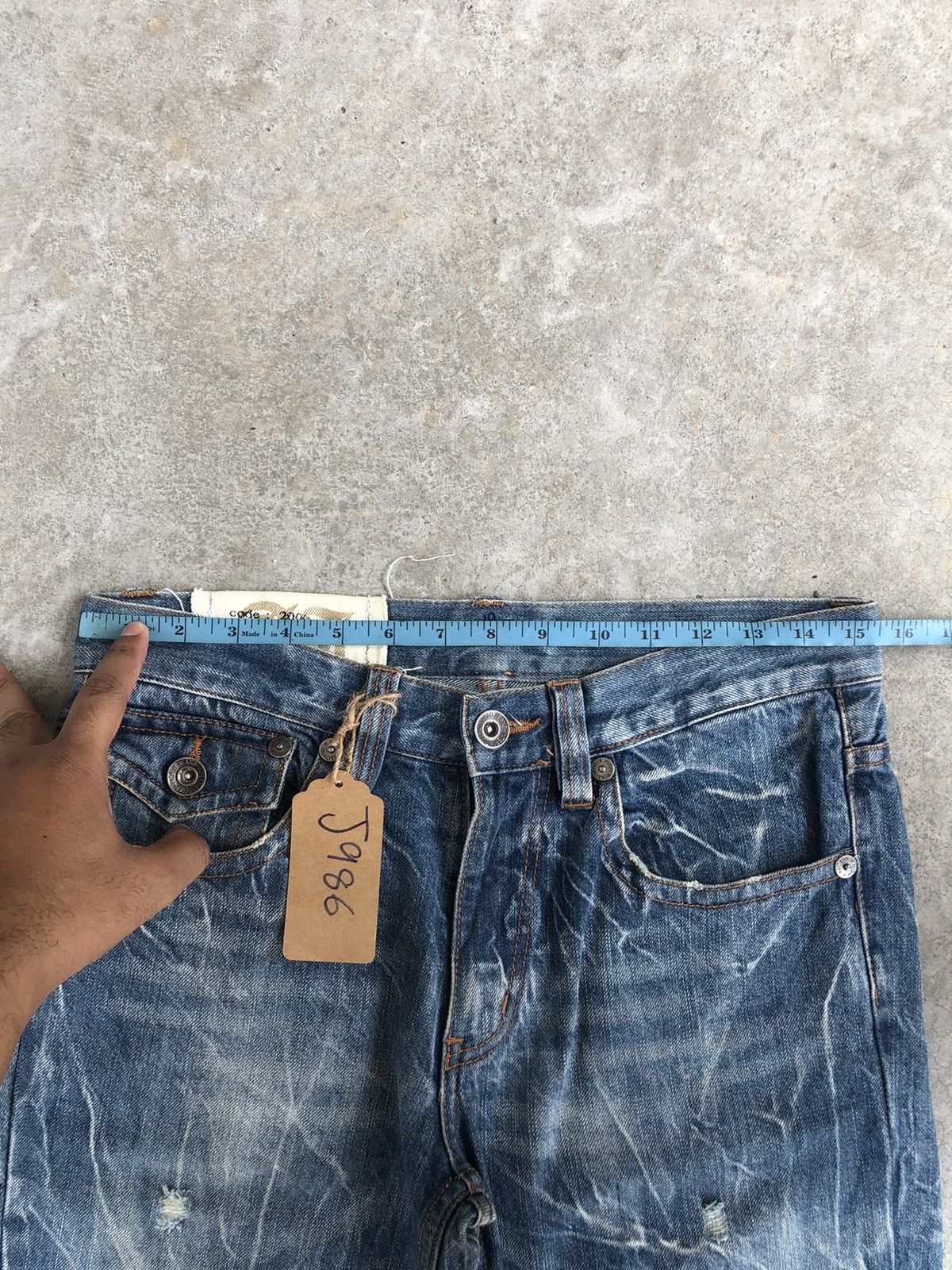 If Six Was Nine Japanese Antfui Flared Jeans Distressed Jeans Size US 31 - 21 Thumbnail