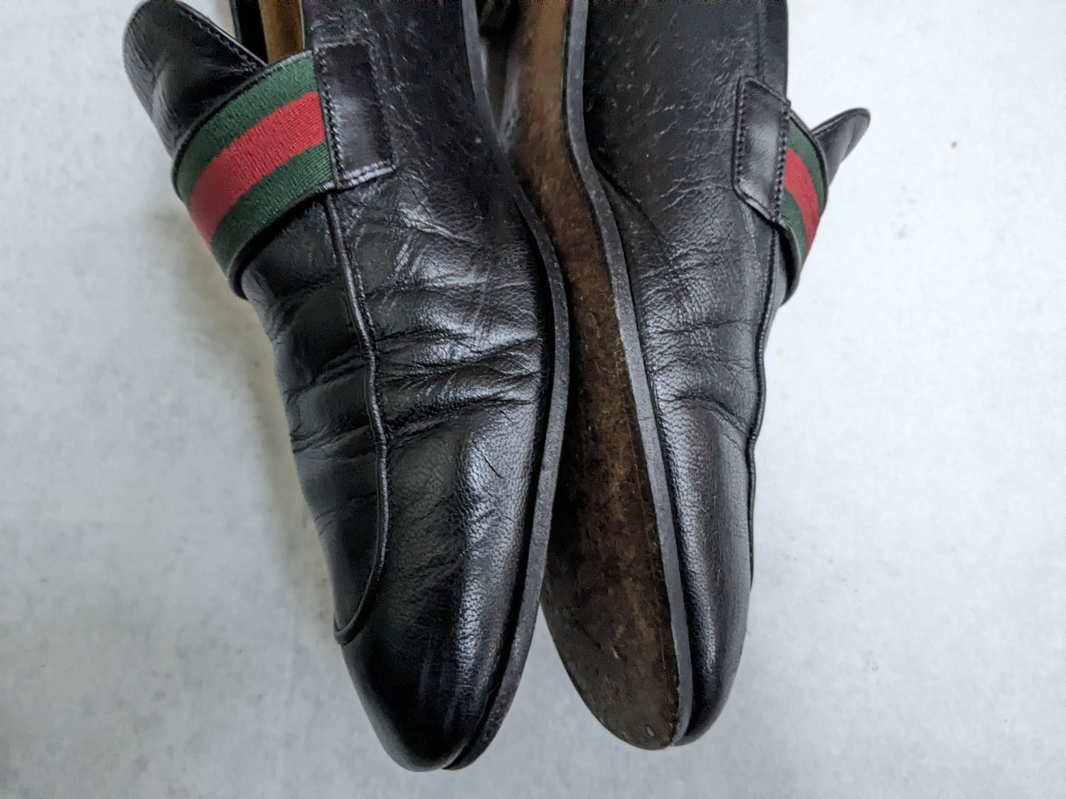 Gucci Gucci Loafers Black 10 Web GG Logo Size US 10 / EU 43 - 9 Thumbnail