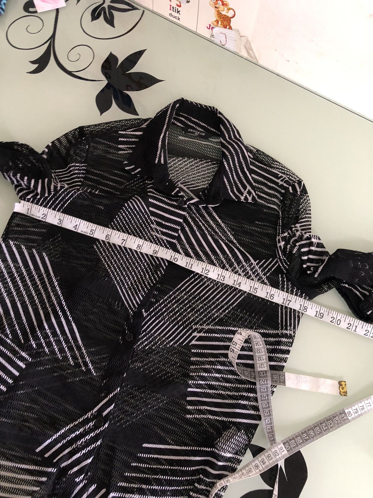 Japanese Brand Issey Miyake Design Program Transparent Button Up Shirt Size XS / US 0-2 / IT 36-38 - 12 Thumbnail