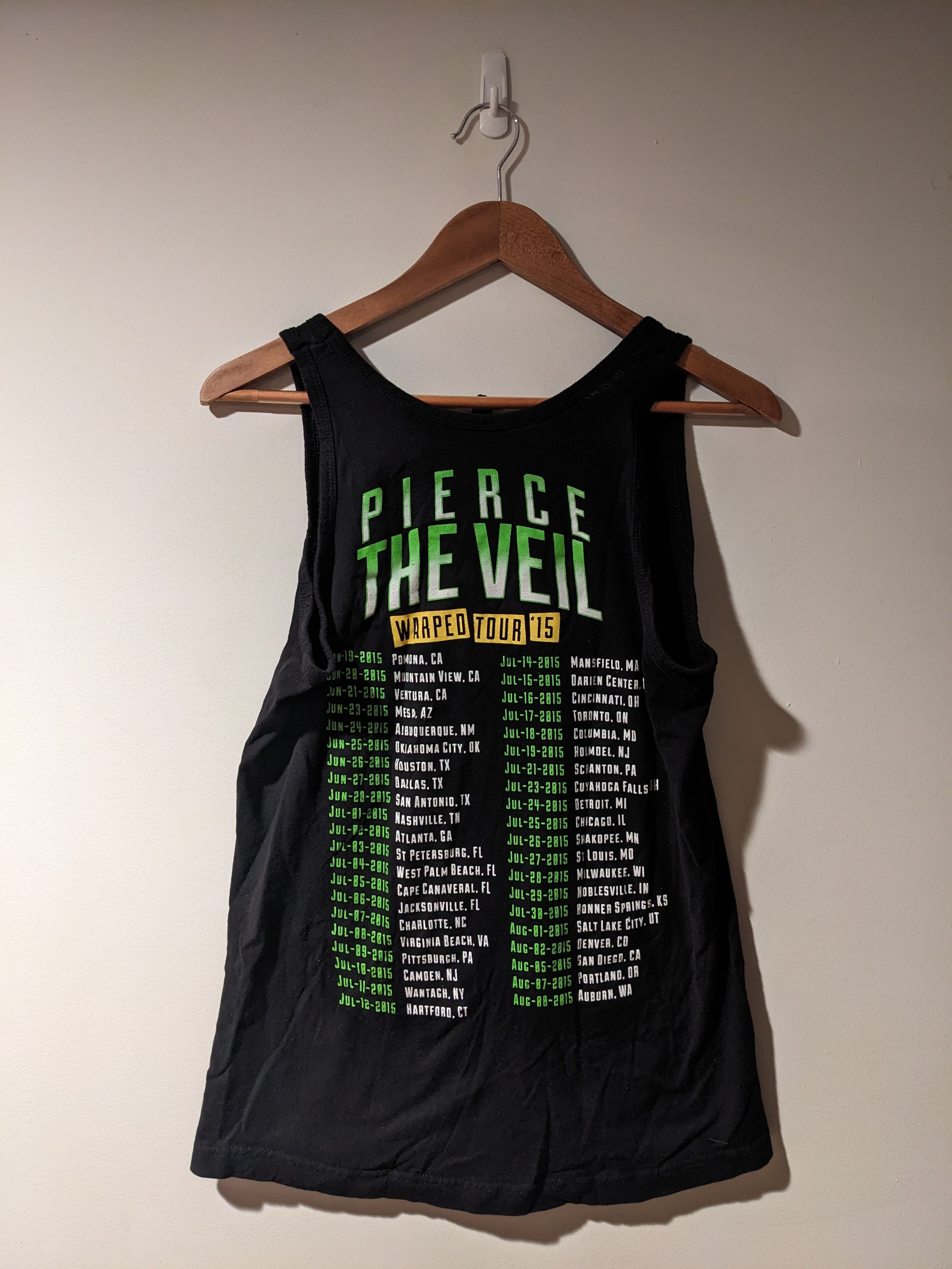 Band Tees × Vintage Vintage 2015 Pierce the Veil Warped Tour Band Music Tank Top Size US S / EU 44-46 / 1 - 6 Thumbnail