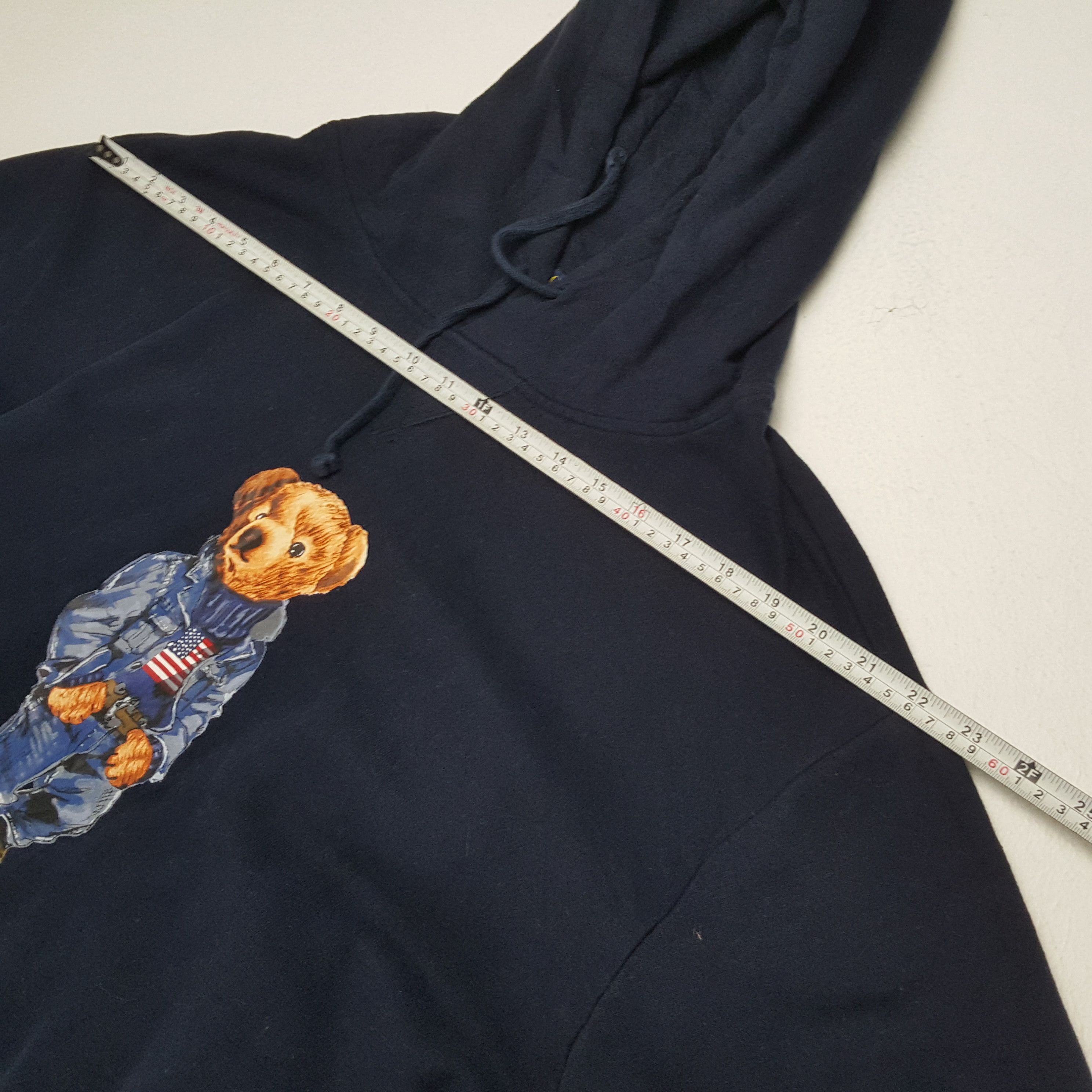 Polo Ralph Lauren × Vintage POLO BEAR by RALPH LAUREN Center Design Hoodies Size US XXL / EU 58 / 5 - 5 Thumbnail