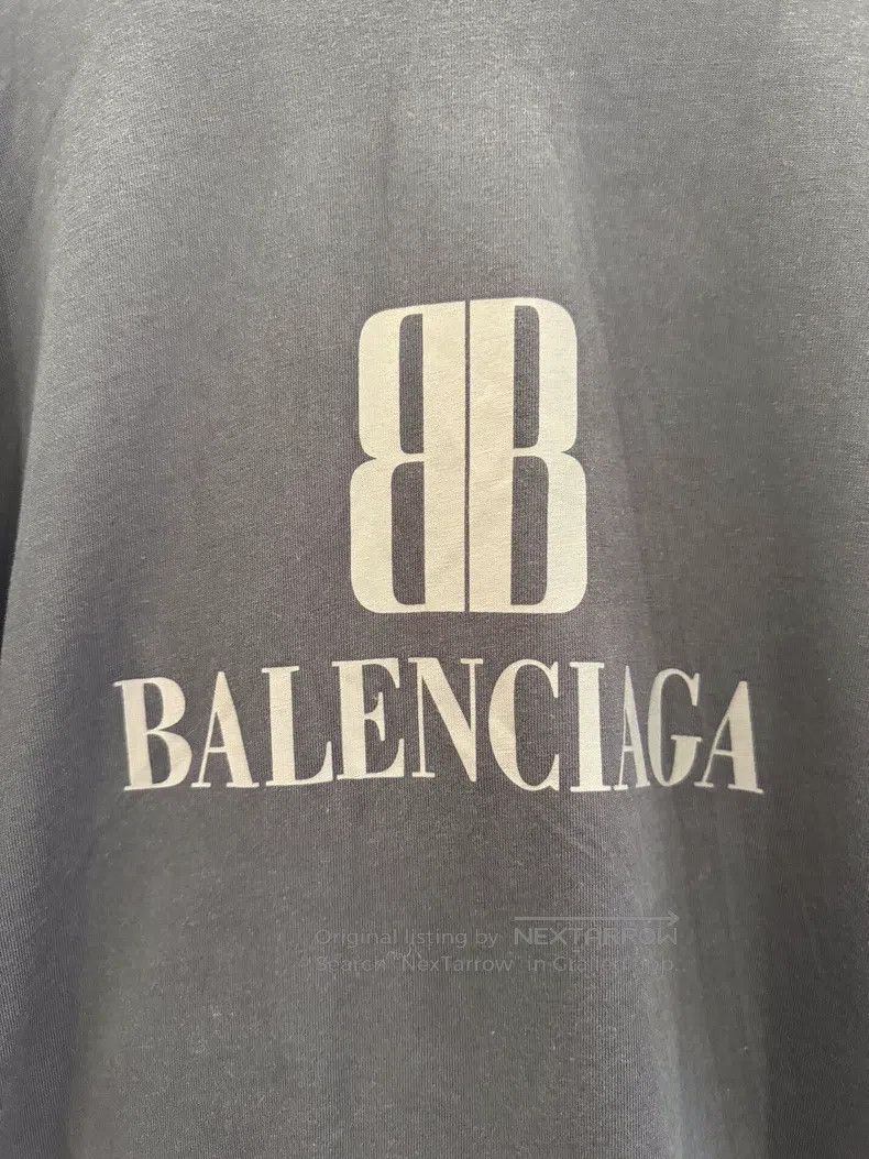 Balenciaga Balenciaga Black Double BB Letter Logo Short Sleeve Tee Size US M / EU 48-50 / 2 - 4 Thumbnail