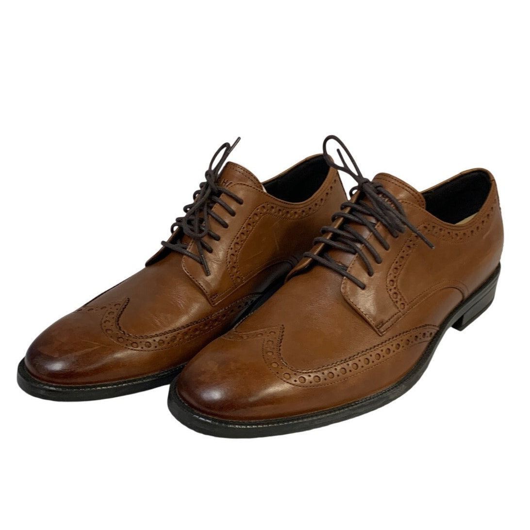 Cole Haan Cole Haan Brown Wingtip Oxford Leather Shoes Size 9.5 Size ONE SIZE - 1 Thumbnail