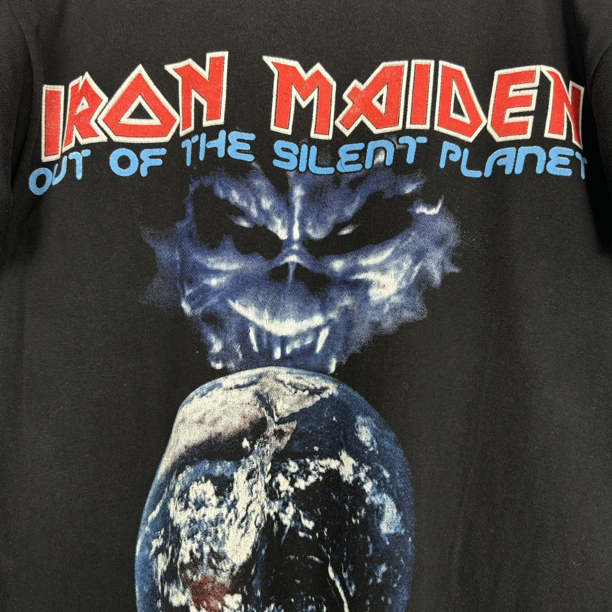 Iron Maiden Vintage 2000 Iron Maiden Out Of Silent Planet Promo T Shirt Size US L / EU 52-54 / 3 - 4 Thumbnail